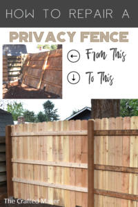 How to Repair a Privacy Fence