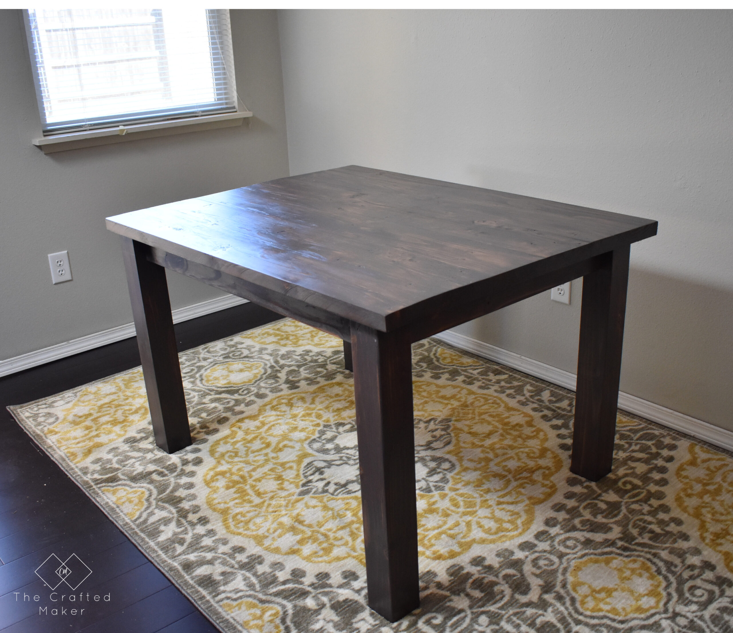 How to Build a Modern Farmhouse Dining Table for Smaller Spaces